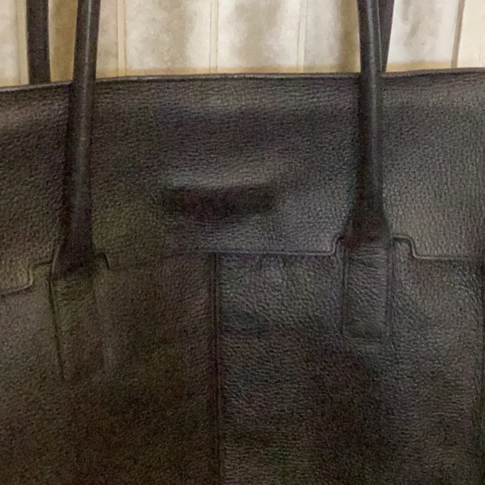 Banana Republic leather bag/briefcase, beautiful, EUC, black